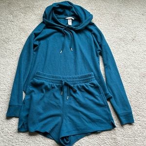 Victoria’s Secret Thermal Hoodie and Shorts Set